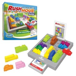 ThinkFun-Rush Hour Junior-Juego de lógica-Puzzle-Atasco de tráfico-40 