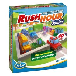 ThinkFun-Rush Hour Junior-Juego de lógica-Puzzle-Atasco de tráfico-40 
