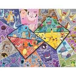 Nathan-POKEMON-Puzzle 2000 pieces - Les 16 types de Pokémon-4005556873