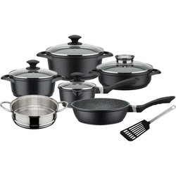 Batterie de cuisine 10 pcs - GSW - GOURMET GRANIT - Fonte d aluminium 