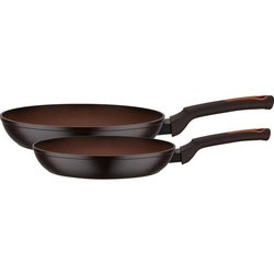 Set de 2 poeles - Induction - GSW - TERRA - Ø 24 et 28 cm - Aluminium 