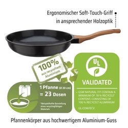 Padella in alluminio pressofuso - GSW - NATURAL FIT - 20 cm - 100% ric