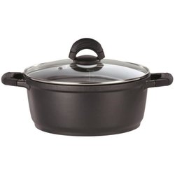 Faitout fonte d aluminium - GSW - SILCOGUSS - 28 cm - Induction - Noir