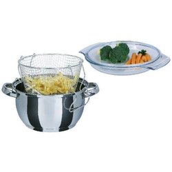 Friggitrice - GSW - 488204 - Induzione - 22 cm - Coperchio in vetro - 