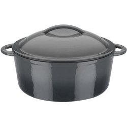 Solid cast iron pot - GSW - GRAY SHADOW - 24 cm - Round - Induction - 