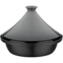 Tajín de hierro fundido macizo - GSW - 30 x 22 cm - Tapa de cerámica -