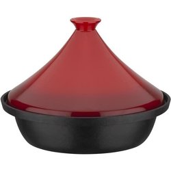 Solid cast iron tagine - GSW - 30 x 22 cm - Ceramic lid - Induction - 
