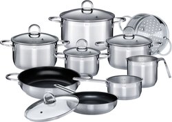 GSW Alara - Stainless steel cookware set 14 pieces - All heat sources 