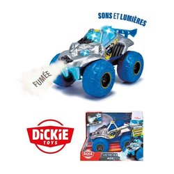 Dickie - Monster Arctic Ice - Vehículo 25cm - Función humo - Sonidos y