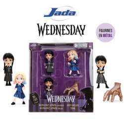 Jada - 4 metalen figuren - Netflix Series Wednesday - 6,5 cm - Vanaf 8
