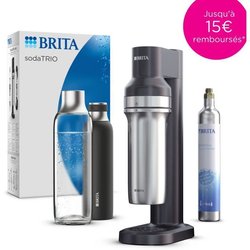 Máquina de agua con gas BRITA sodaTRIO - negra