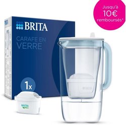 Brita Carafe Filter in blauem Glas inklusive 1 Maxtra Pro All-1-Kartus