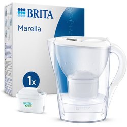 Brita Carafe Filter Marella Blanche (2.4L) omvatte 1 MaxTra Pro All-In