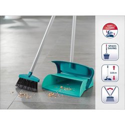 LEIFHEIT 41405 Set Barredora con mango y pala con tapa