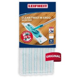 LEIFHEIT Clean Twist M Ergo micro duo 52123 Ersatz-Mikrofaserbezug für