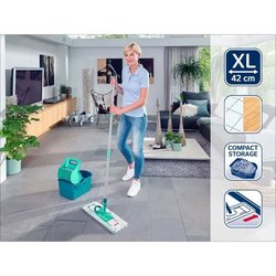Set lave sol avec seau essoreur Leifheit Profi Compact 55092, balais a