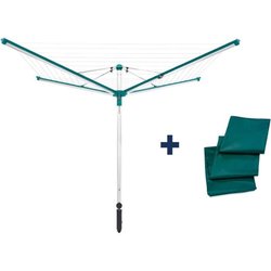 Leifheit 82007 Linomatic 500 Deluxe Cover Gartenschirmtrockner mit Bef