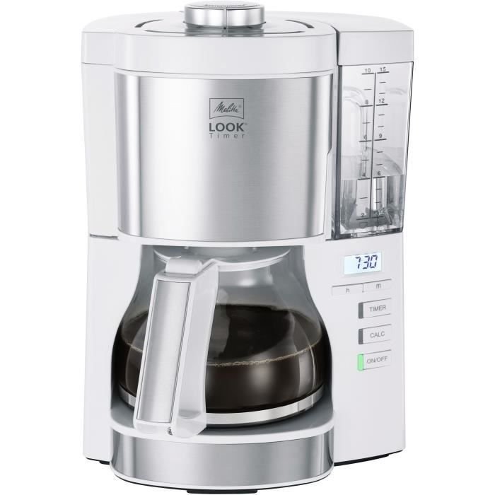 Cafetera de filtro - Melitta - Look V Timer 1025-07 - 1,25L - 10 tazas