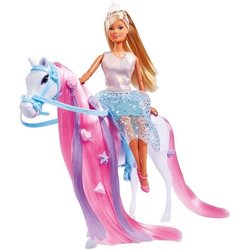 Simba - Steffi Love Princesa y Caballo - Muñeca Modelo 29cm - Vestido 