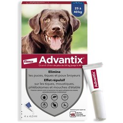 ADVANTIX 4-Pipetten gegen Parasiten - Für große Hunde über 25 kg