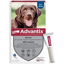 ADVANTIX 6 antiparasitaire pipetten - Voor grote honden van meer dan 2