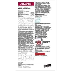 Pipette antiparassitarie ADVANTIX 6 - Per cani di piccola taglia da 4 
