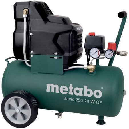 Compresseur - METABO - Basic 250-24 W OF - Raccord rapide universel - 