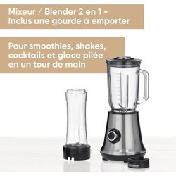 Severin SM3737 Classic Blender with Mix & Go - Stainless steel nutrien