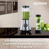 Severin SM3737 Classic Blender with Mix & Go - Stainless steel nutrien