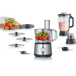 SEVERIN KM3892 Multifunctionele keukenmachine - 1200 W - roestvrij sta