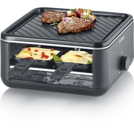 Raclettegrill - SEVERIN - RG2360 - 4 personen. - Compact - Bord 24 x 2