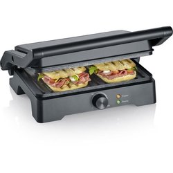 SEVERIN Grill - KG2391 - Grillfläche 28x17cm - Öffnung 180°C - 1800W