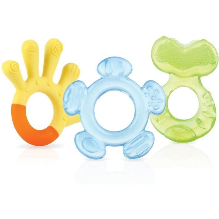 3er-Pack Beißringe  NUBY  BPA-frei  Ab 3 Monaten