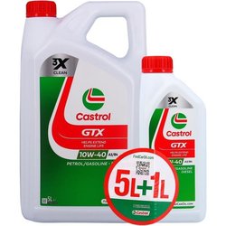 Aceite de motor - CASTROL GTX - 10W-40 A3/B4 - 5L+1L - 057026