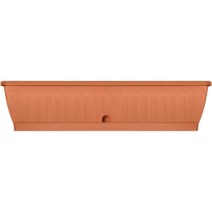 Jardiniere - GARDEN ID Terraflor - Terra 80 cm - Solidité - Réserve d 