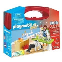 PLAYMOBIL 5653 Valisette Vétérinaire, City Life, Soin des animaux, Jeu