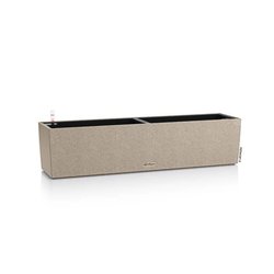 LECHUZA Jardinera BALCONERA Stone 80 TODO EN UNO Beige