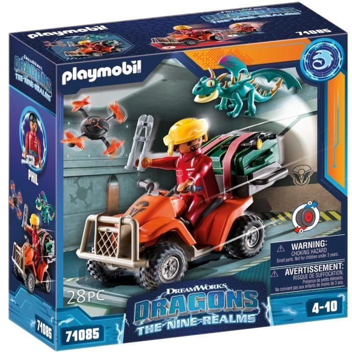 Playmobil - 71085 - Drachen neun Bereiche: ICARIS Quad