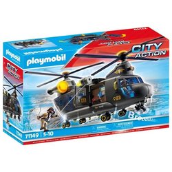 PLAYMOBIL 71149 Helicóptero de Transporte de Fuerzas Especiales - Ofic