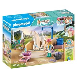 PLAYMOBIL 71354 Waschplatz Isabella und Löwin  Pferde am Wasserfall 