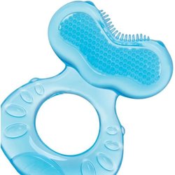 Anello da dentizione - NUBY - Teethe-eez - Silicone - Dai 3 mesi - Blu