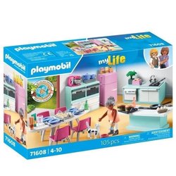 PLAYMOBIL 71608 Cuisine avec ilôt central, My life, Maison d architect