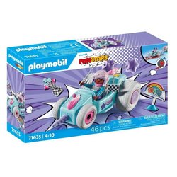 PLAYMOBIL 71635 Unicorno e Kart, Funstars, 46 pezzi, dai 4 anni