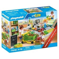 PLAYMOBIL 71648 Supermarket Checkout, My Life Shopping, Promo Pack, 65