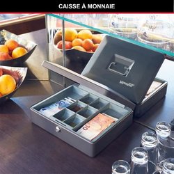 MASTER LOCK Caja de monedas 8 compartimentos