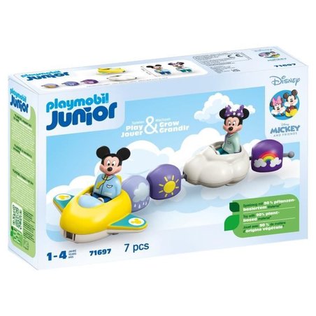 PLAYMOBIL 71697 Mickey y Minnie Tren Nube - Disney - Incluye Minnie, M