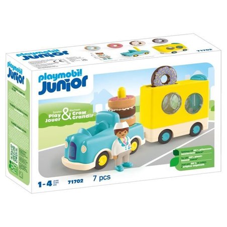 PLAYMOBIL JUNIOR - 71702 - Camión de donuts junior