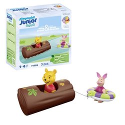 PLAYMOBIL Junior 71705 Winnie et Porcinet, Flotte dans l eau, Jouet po