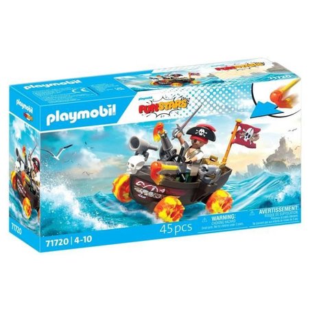 Playmobil 71720 Kart della nave pirata, Funstars, 45 pezzi, dai 4 anni