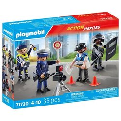 PLAYMOBIL 71730 Set de profesión policial: 4 policías